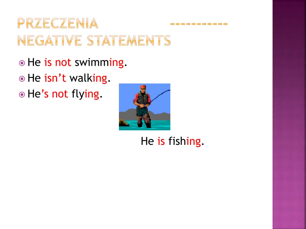 przeczenia negative statements 2