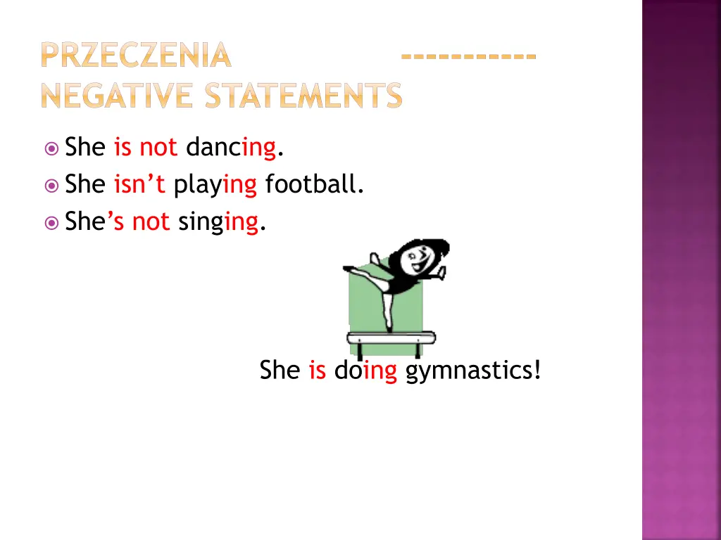 przeczenia negative statements 3