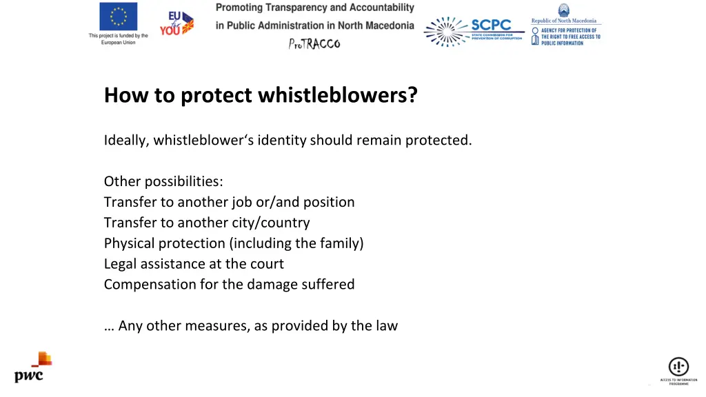 how to protect whistleblowers