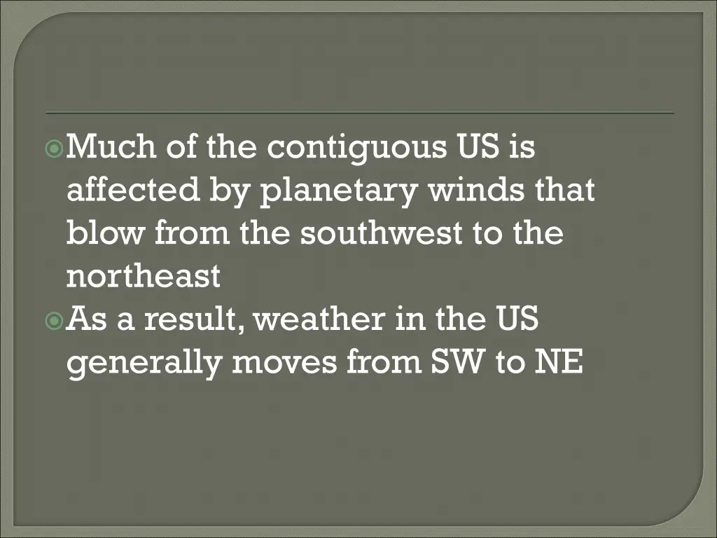 much of the contiguous us is affected