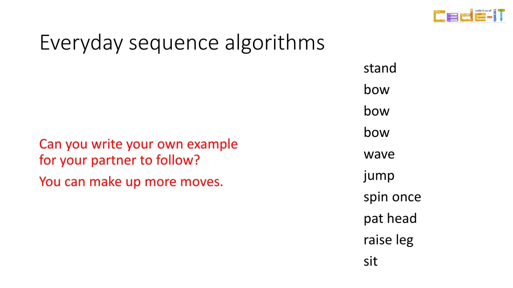 everyday sequence algorithms 1