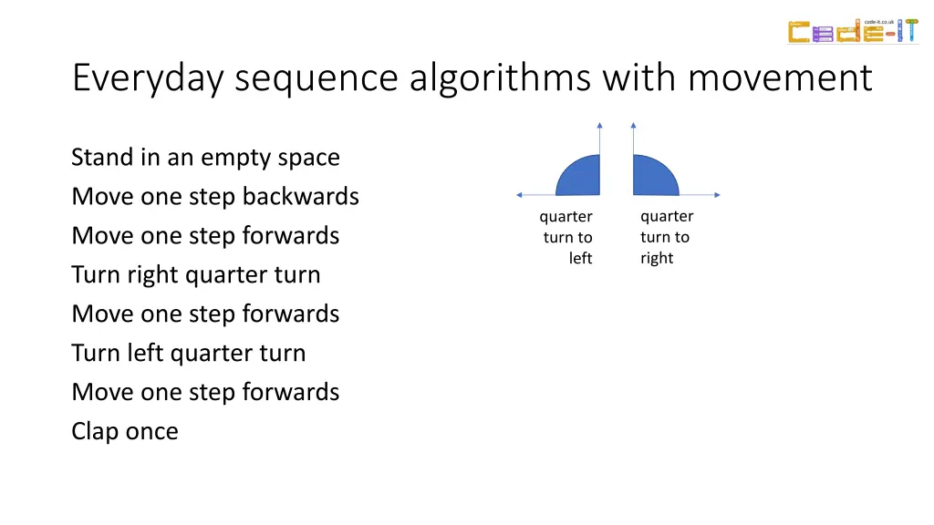 everyday sequence algorithms with movement 1