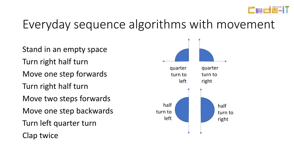 everyday sequence algorithms with movement 2