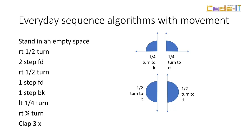 everyday sequence algorithms with movement 3