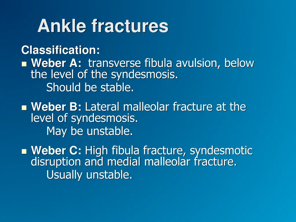 ankle fractures 1