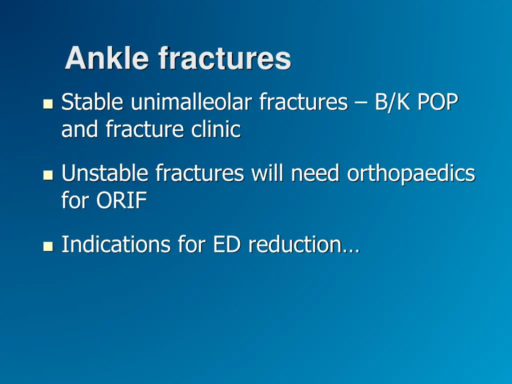 ankle fractures 2