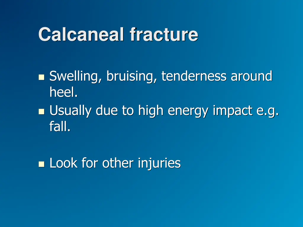 calcaneal fracture