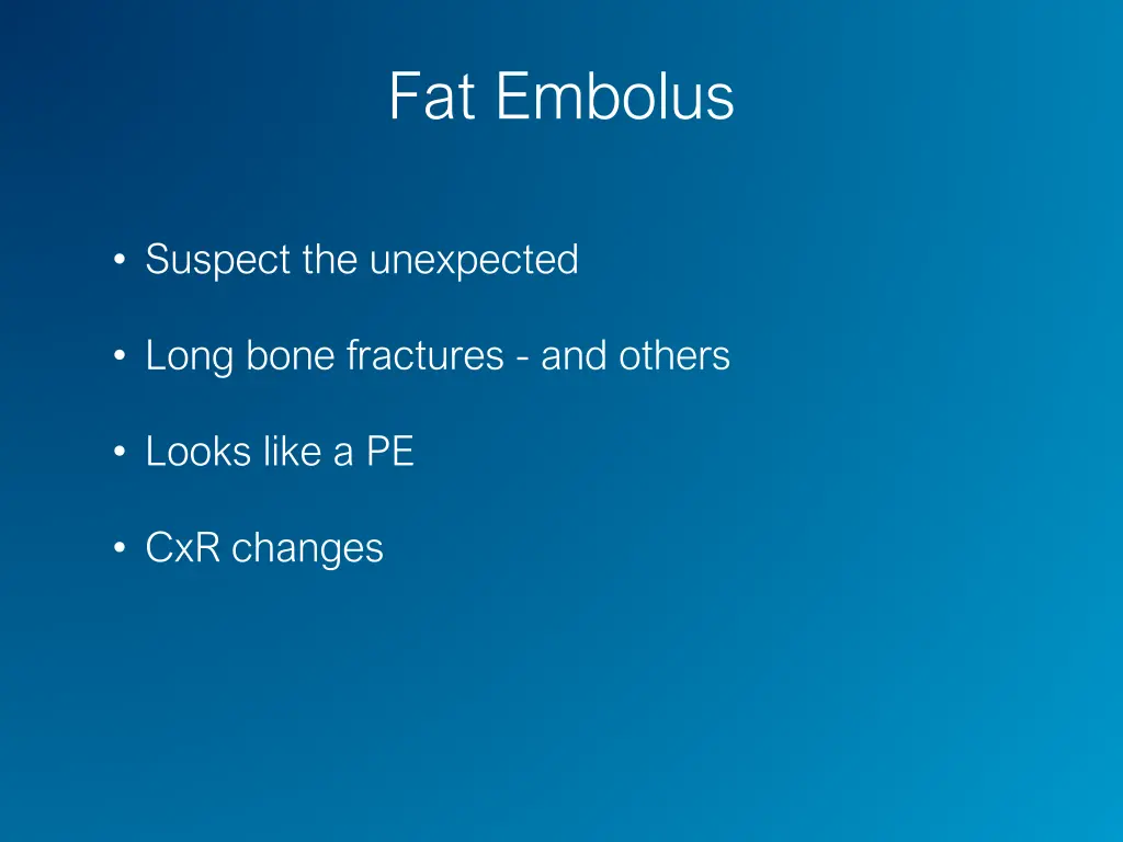 fat embolus