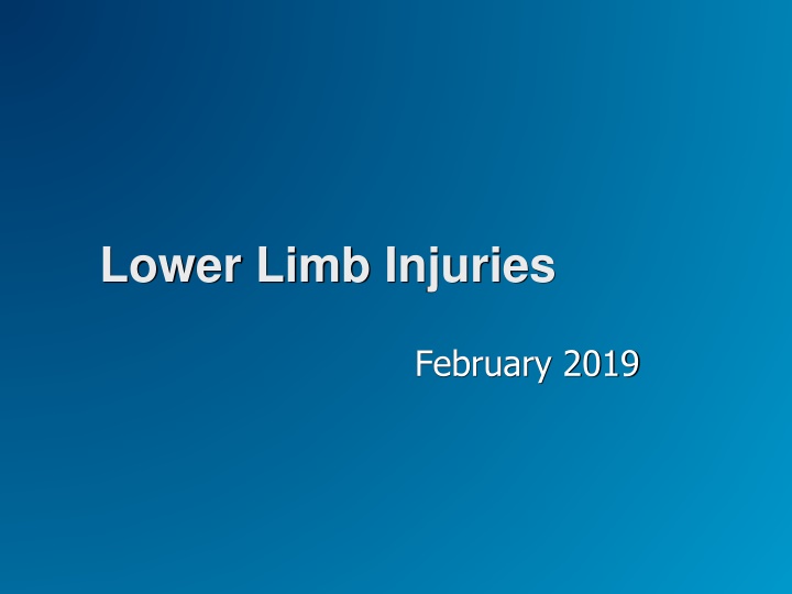 lower limb injuries