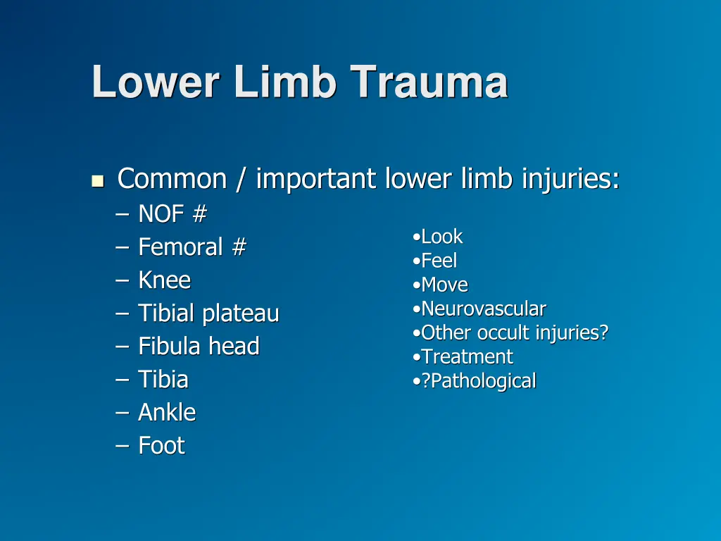 lower limb trauma 3