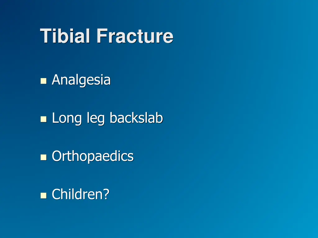 tibial fracture