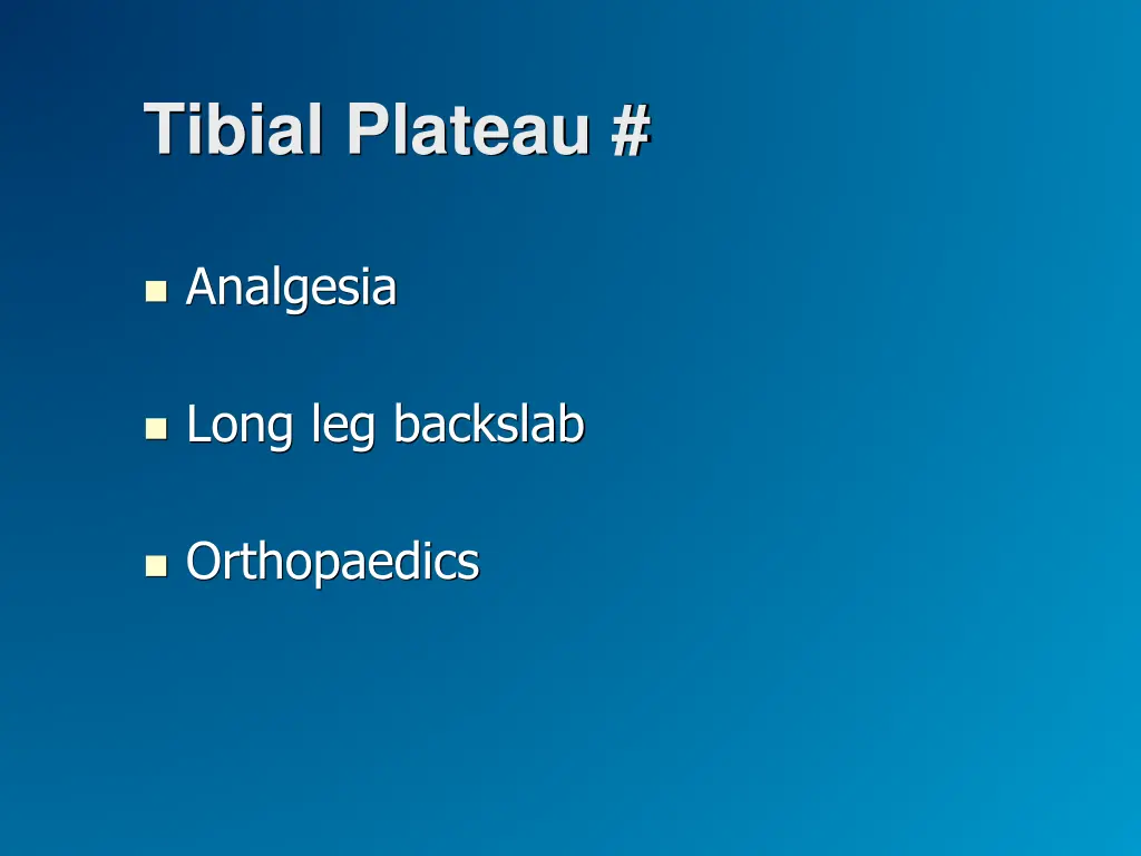 tibial plateau