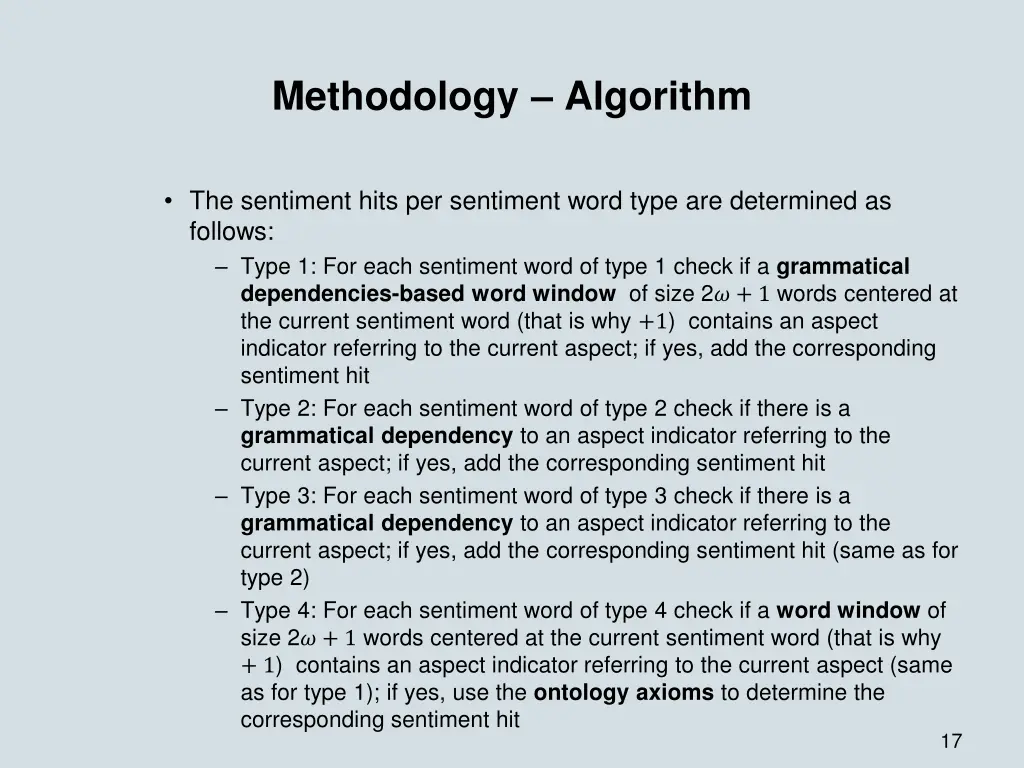 methodology algorithm 1