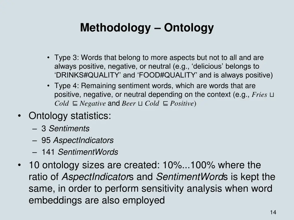 methodology ontology 1