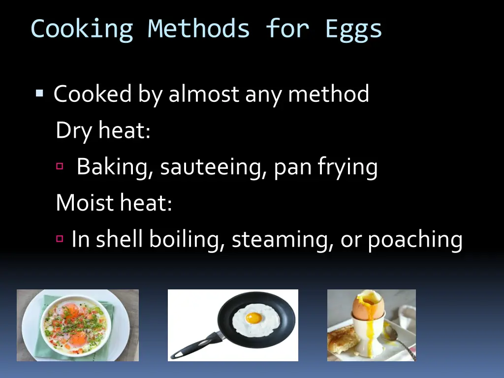 cooking methods for eggs