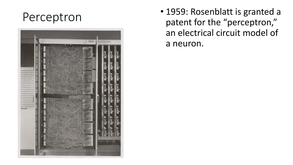 1959 rosenblatt is granted a patent