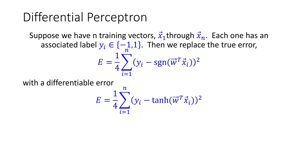 differential perceptron 1