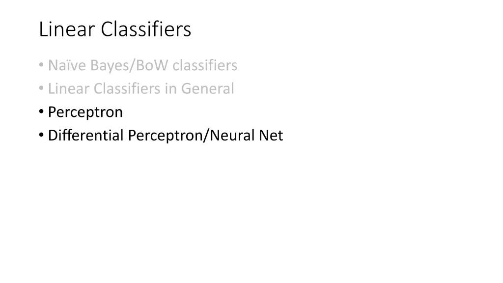 linear classifiers 3