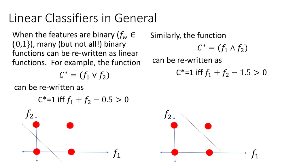 linear classifiers in general 3