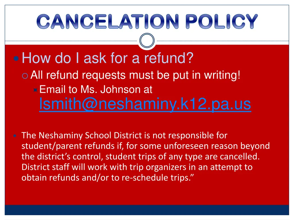 cancelation policy cancelation policy 1