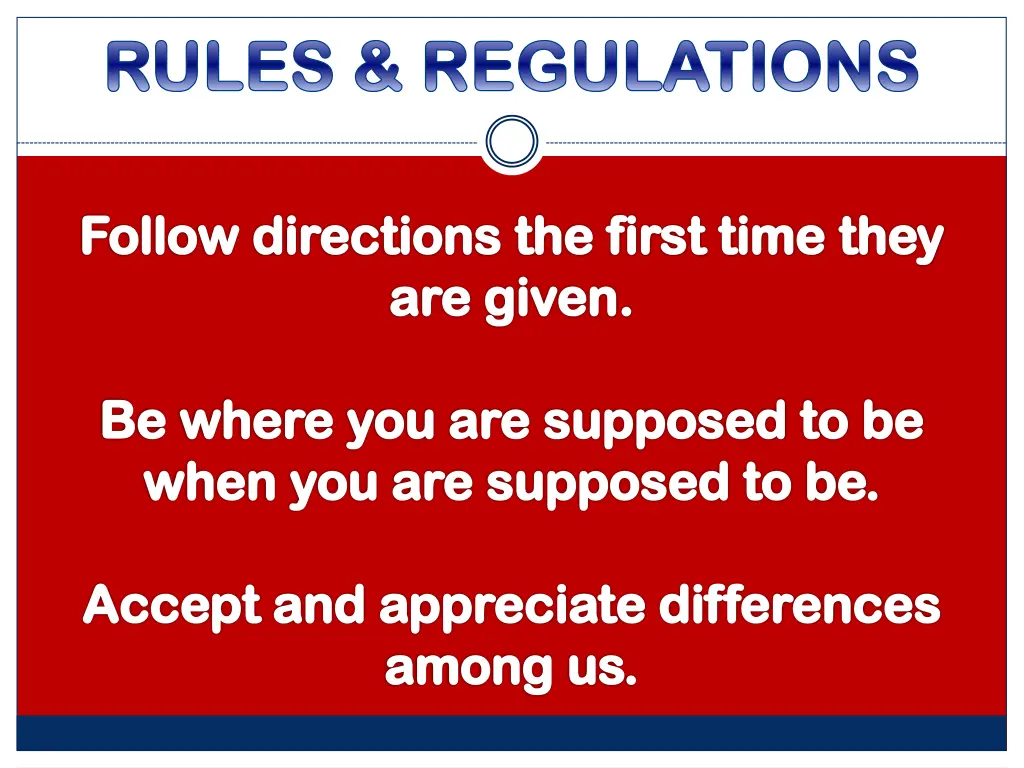 rules regulations rules regulations 1