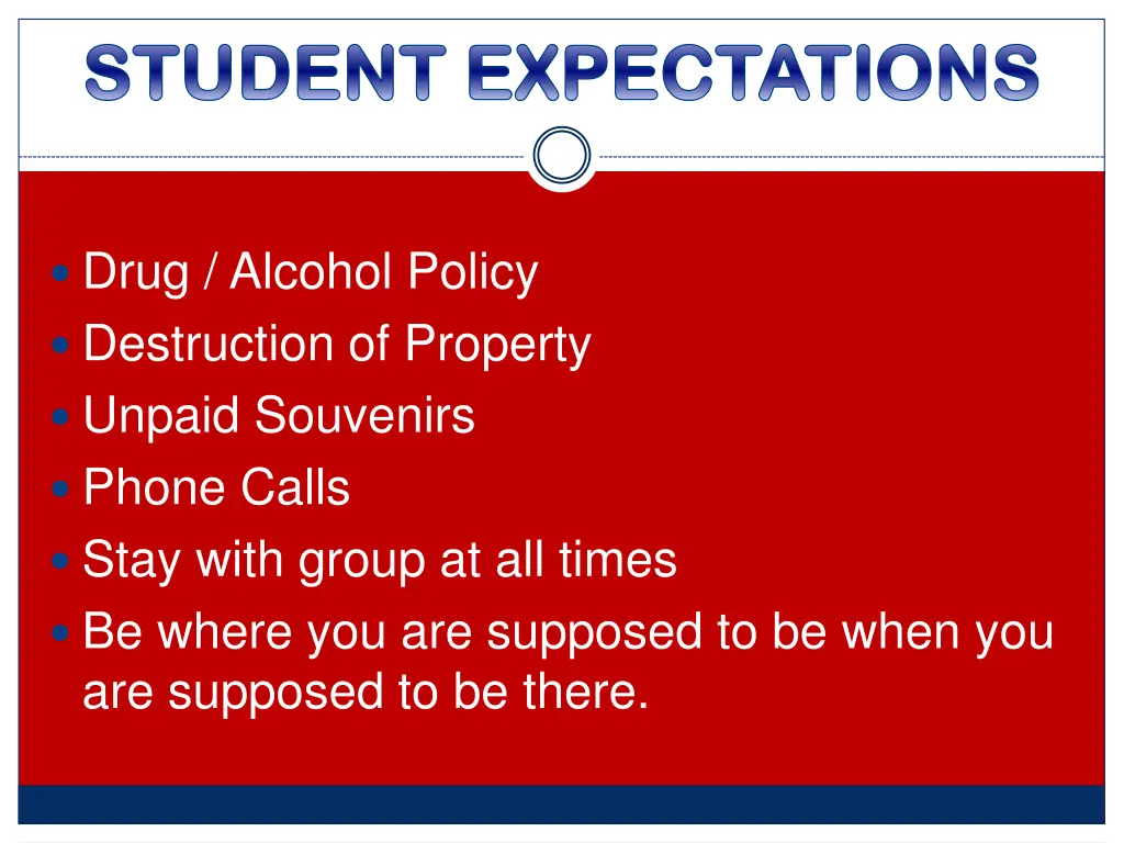 student expectations student expectations