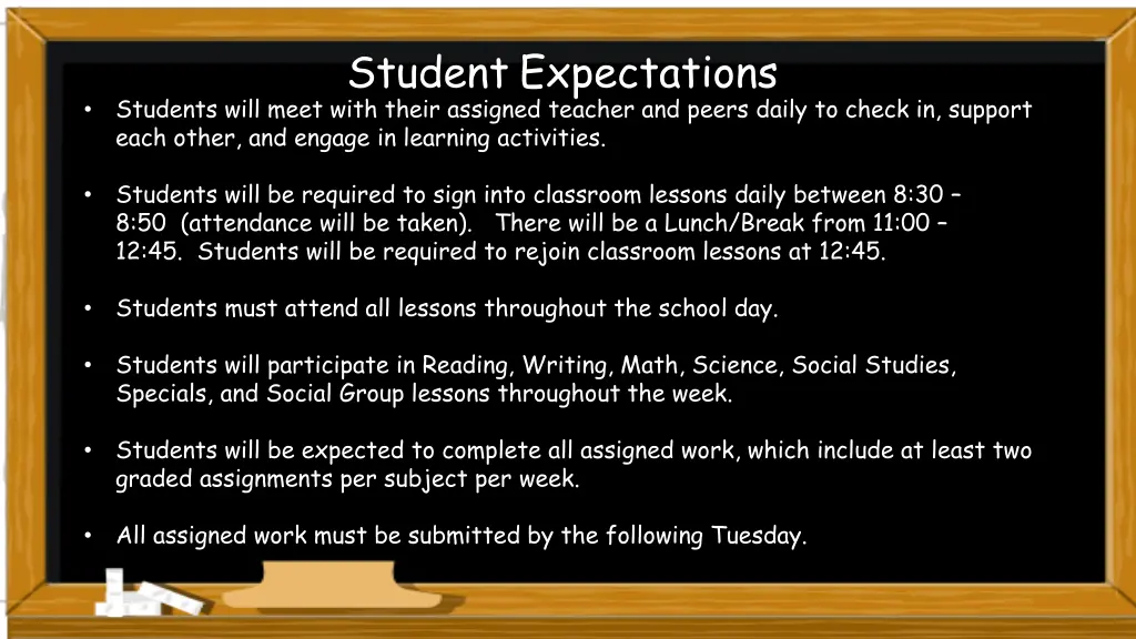 student expectations