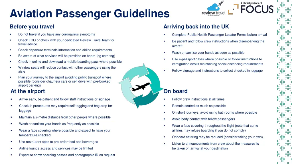 aviation passenger guidelines