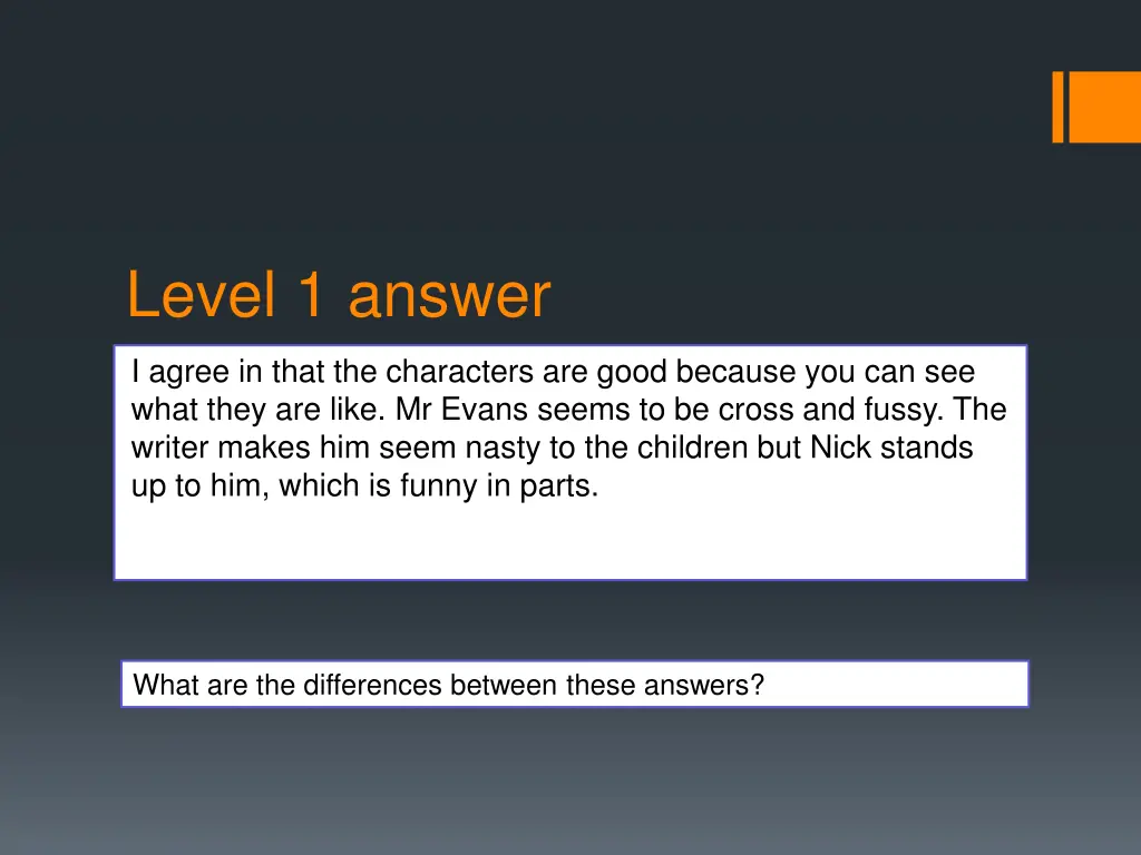 level 1 answer 1