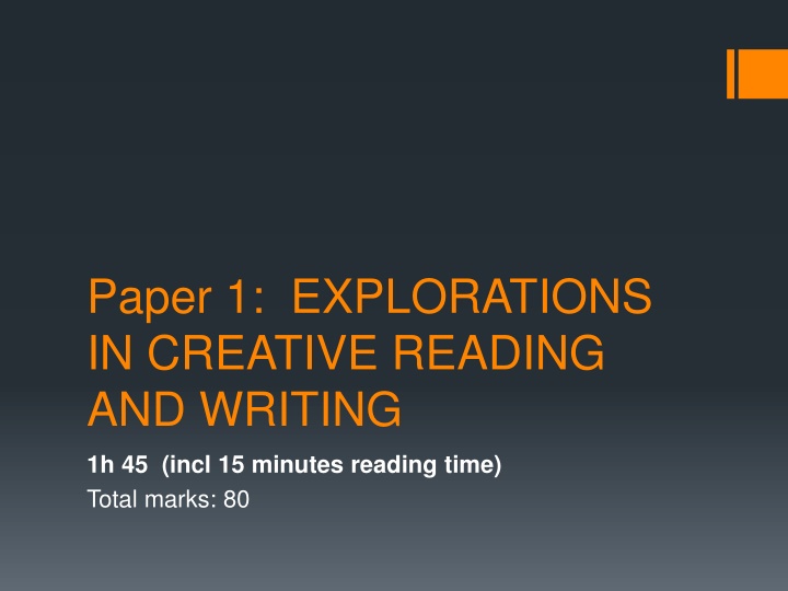 paper 1 explorations in creative reading