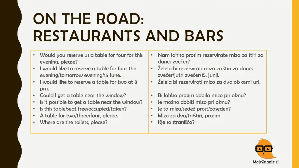 on the road restaurants and bars 1