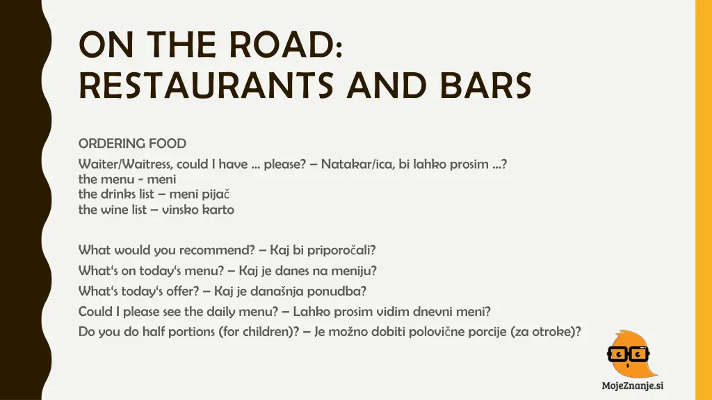 on the road restaurants and bars 2