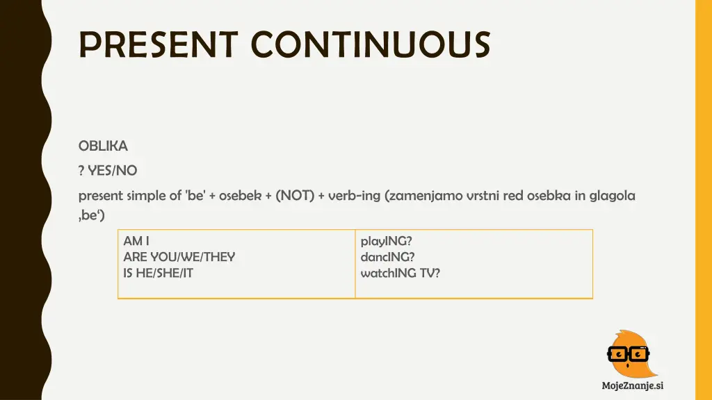 present continuous 2