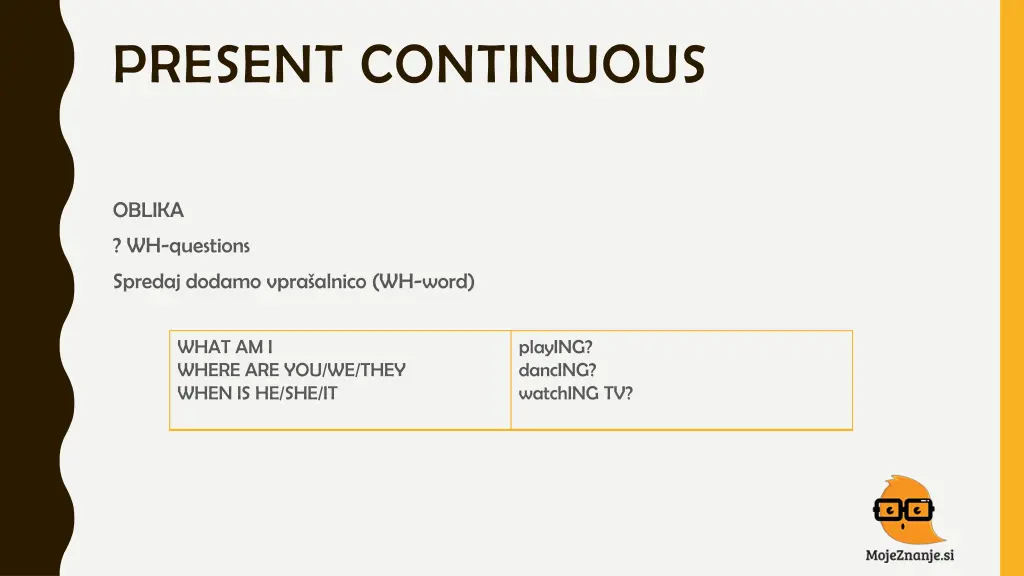 present continuous 3