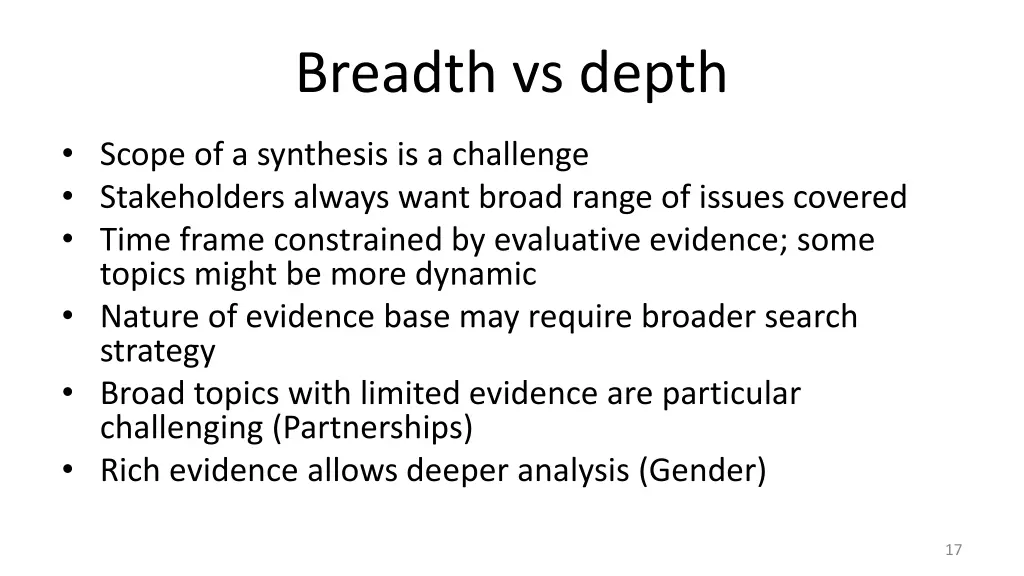 breadth vs depth