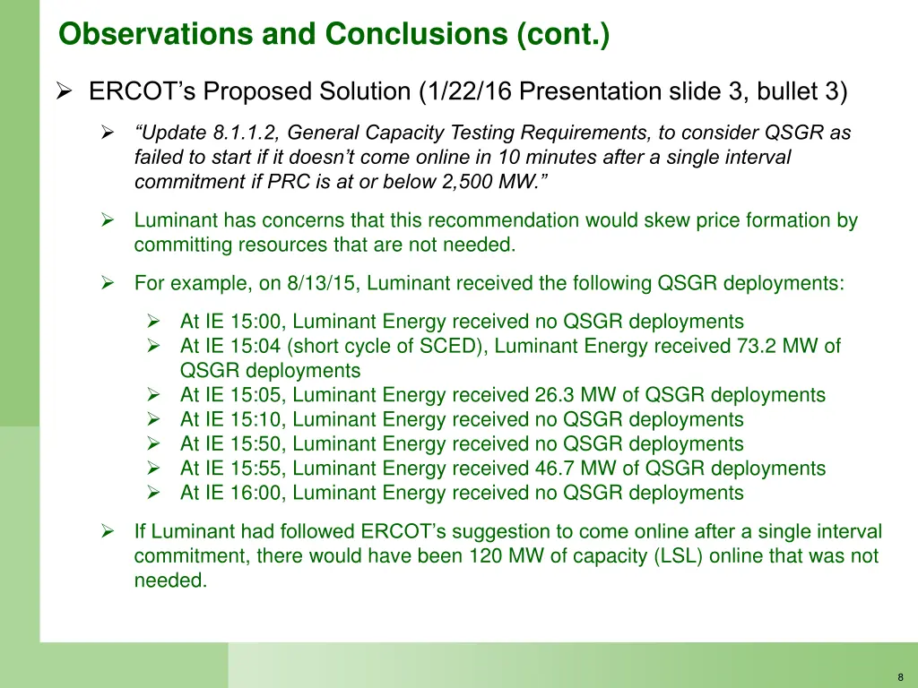 observations and conclusions cont