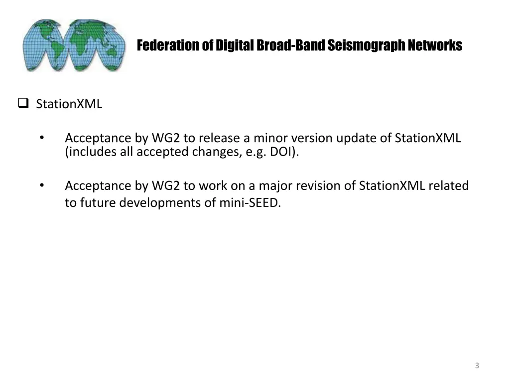 federation of digital broad band seismograph 2