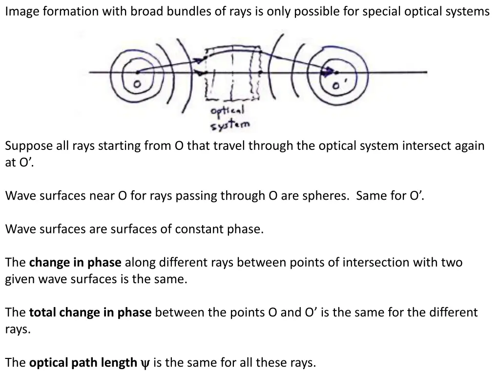 image formation with broad bundles of rays 1