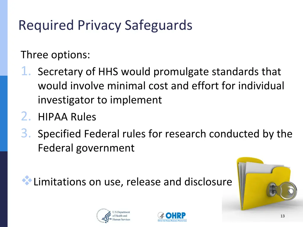 required privacy safeguards