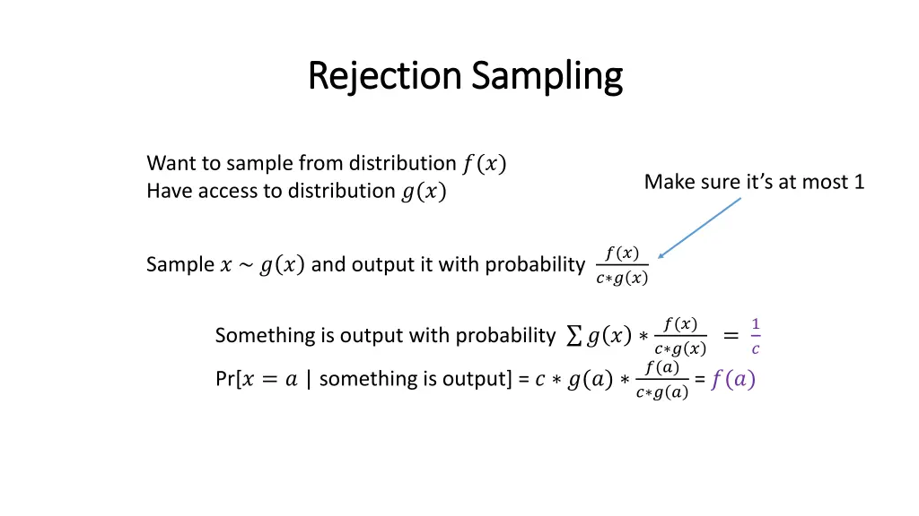 rejection sampling rejection sampling