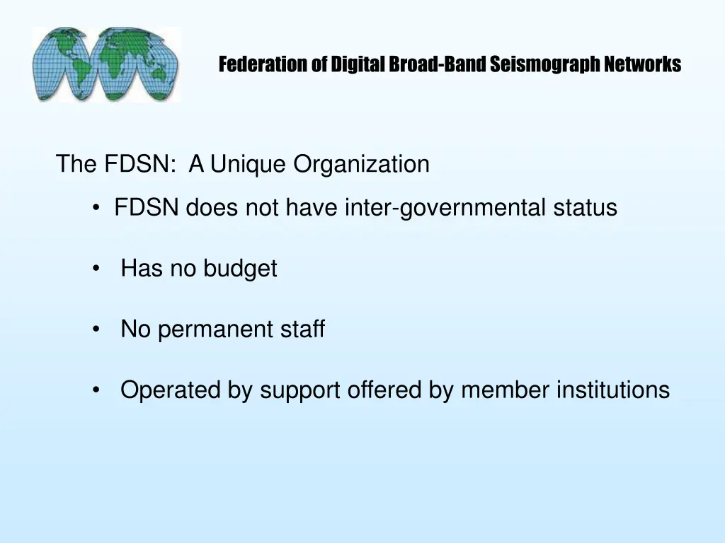 federation of digital broad band seismograph 3