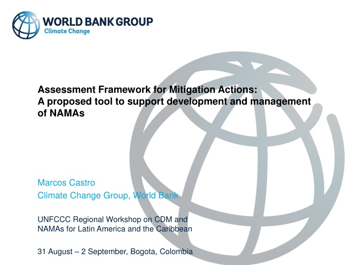 assessment framework for mitigation actions