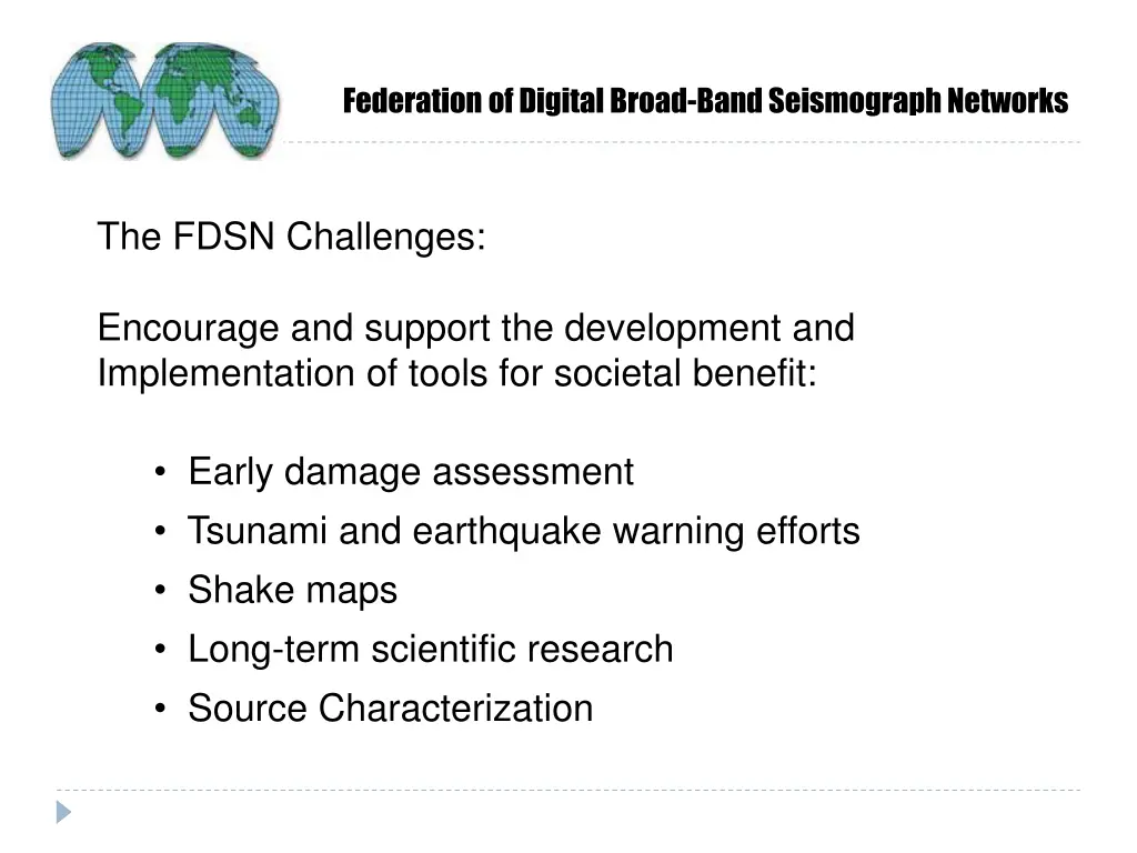 federation of digital broad band seismograph 5