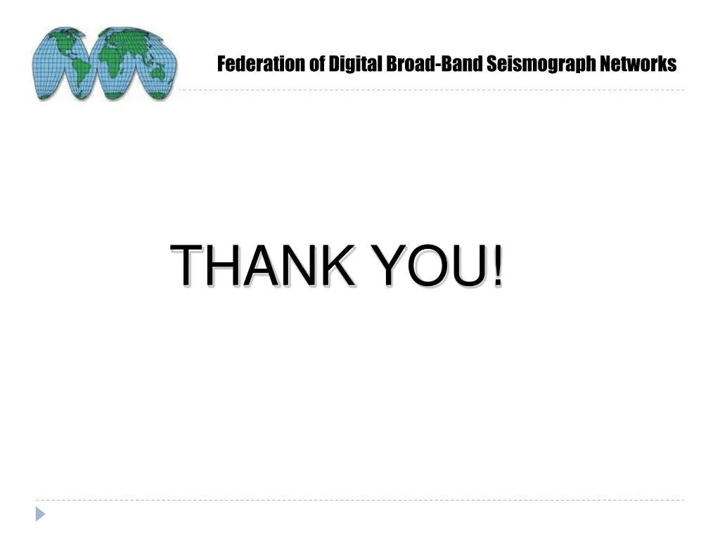 federation of digital broad band seismograph 7