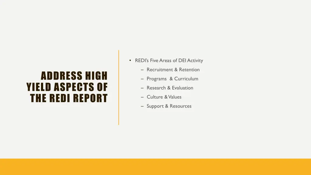 redi s five areas of dei activity