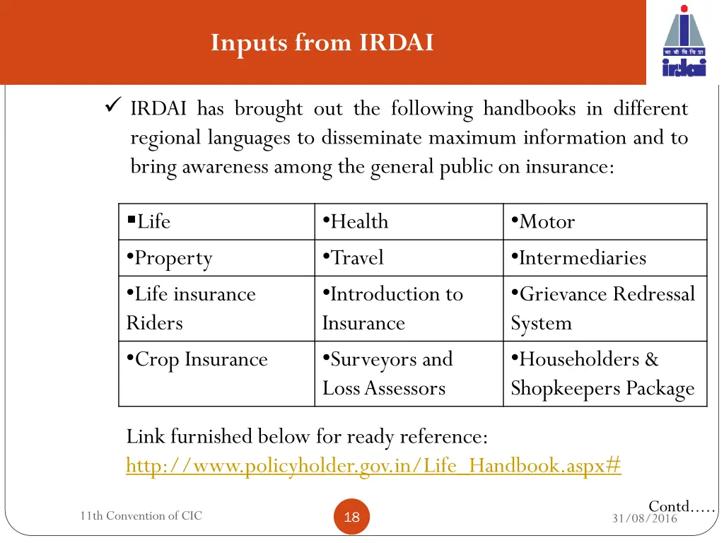 inputs from irdai 4