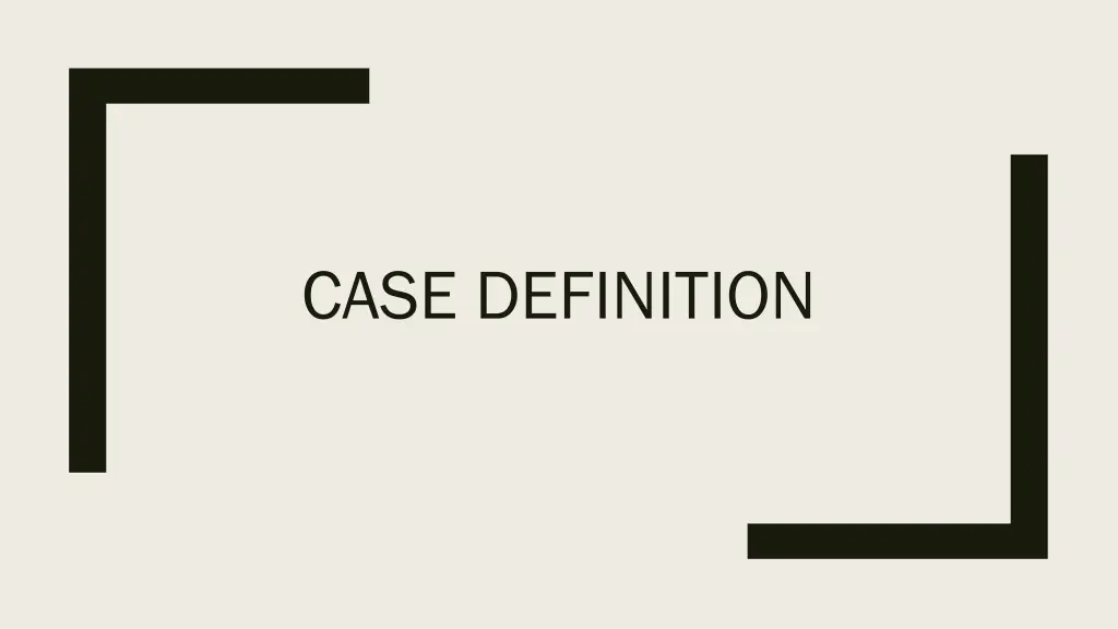 case definition