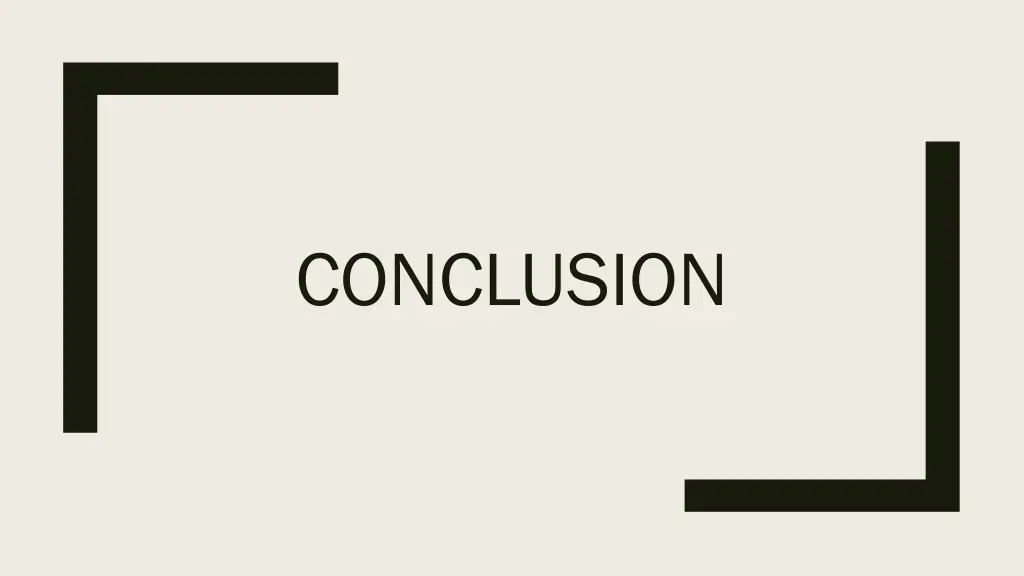 conclusion