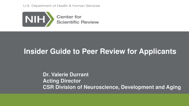 insider guide to peer review for applicants