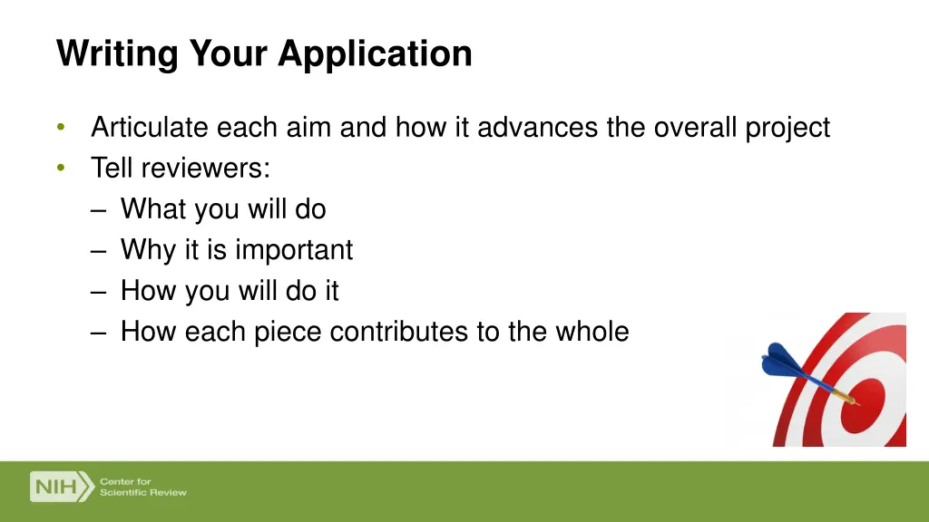 writing your application 2